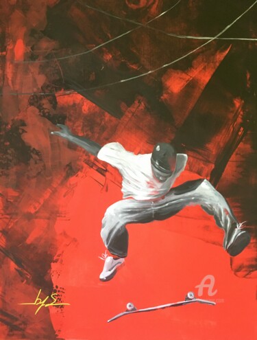 Картина под названием "I'll jump all over" - Iconbys, Подлинное произведение искусства, Акрил Установлен на Деревянная рама…