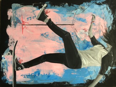 Time to save the world Peinture intitulée "Time to save the wo…" par Iconbys, Œuvre d'art originale, Acrylique Monté sur Châssis