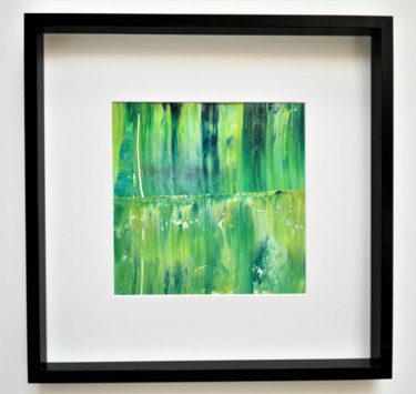Peinture intitulée "2018-vert-bleu-30-3…" par Stéphane Vanhove, Œuvre d'art originale, Acrylique