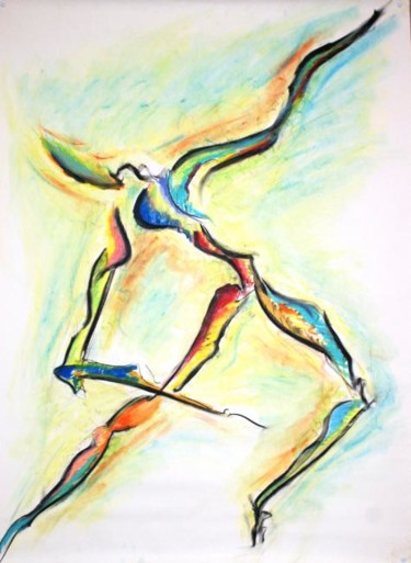 Painting titled "Danseur 1" by Stéphane Vanhove, Original Artwork