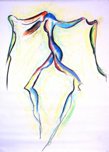 Painting titled "danseur 3" by Stéphane Vanhove, Original Artwork