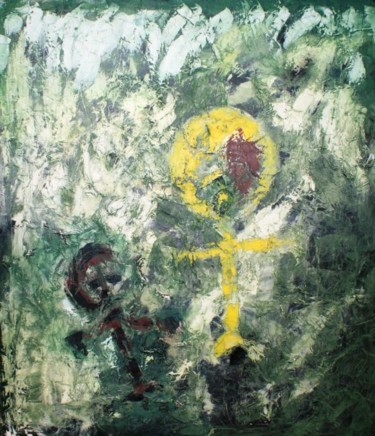 Peinture intitulée "Personnage avec enf…" par Stéphane Vanhove, Œuvre d'art originale