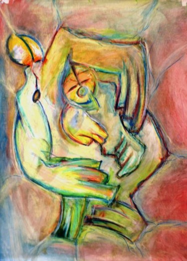 Painting titled "Un père..." by Stéphane Vanhove, Original Artwork