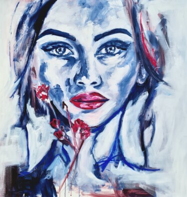 Pintura titulada "Pour toujours" por Stéphanie Caillet, Obra de arte original, Acrílico Montado en Bastidor de camilla de ma…