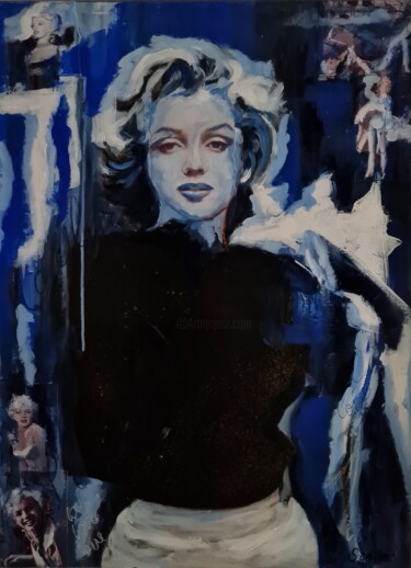 Картина под названием "Love" - Stéphanie Caillet, Подлинное произведение искусства, Акрил Установлен на Деревянная панель