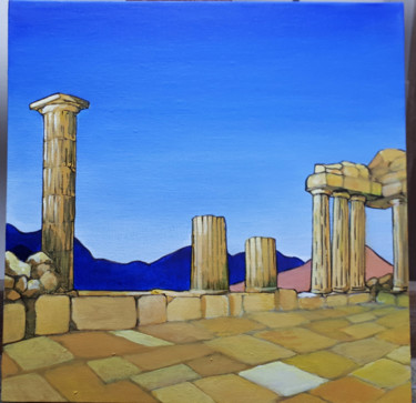 Painting titled "Ruines" by Stephanie Criado, Original Artwork, Acrylic