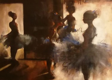 Painting titled "Danseuses" by Stephanie Lavanan, Original Artwork, Acrylic