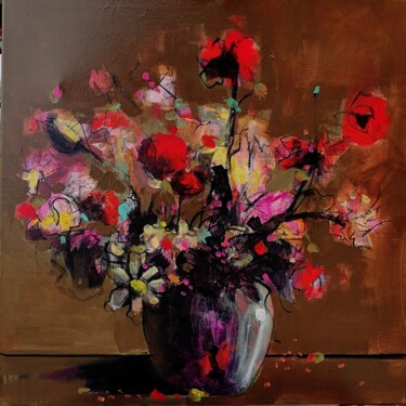 Peinture intitulée "Bouquet n°1" par Stephanie Lavanan, Œuvre d'art originale, Acrylique