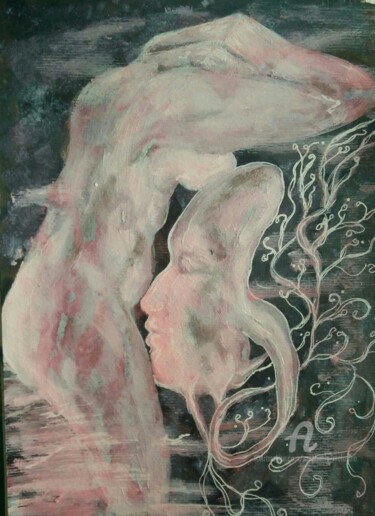 Картина под названием "réparation" - Stéphanie Mélusine, Подлинное произведение искусства