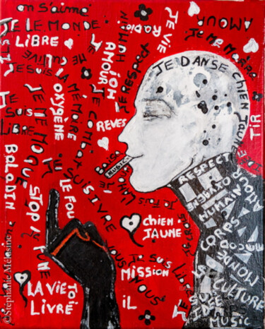 Pintura titulada "oxygène" por Stéphanie Mélusine, Obra de arte original, Acrílico