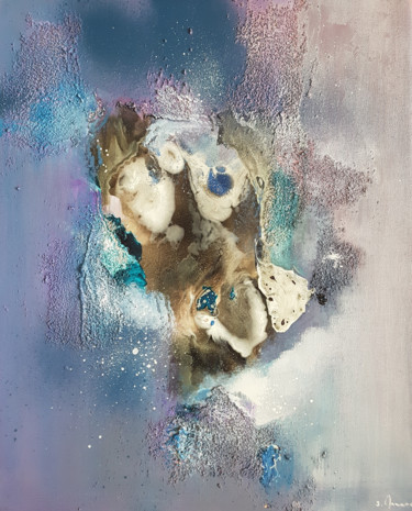 Painting titled "Evaporation 144" by Stéphanie Menard, Original Artwork, Acrylic