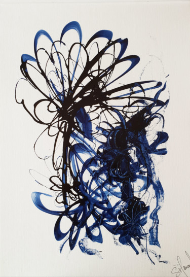 Peinture intitulée "KanChaï 104" par Stéphanie Menard, Œuvre d'art originale, Encre