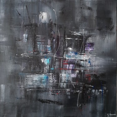 Painting titled "Evaporation 181" by Stéphanie Menard, Original Artwork, Acrylic