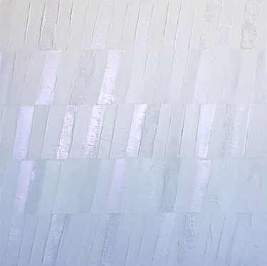 Peinture intitulée "Monochrome Blanc 6" par Stéphanie Menard, Œuvre d'art originale, Acrylique Monté sur Châssis en bois