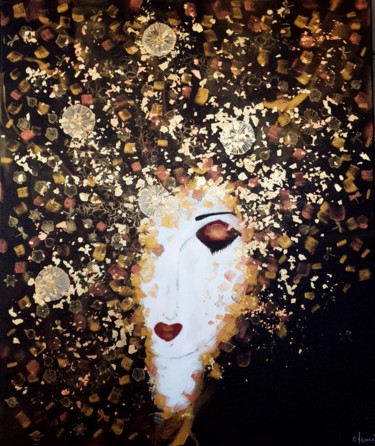 Painting titled "Cabaret 22" by Stéphanie Menard, Original Artwork, Acrylic Mounted on Wood Stretcher frame