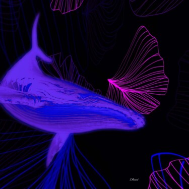 Digital Arts titled "Voyage au cœur de m…" by Stéphanie Menard, Original Artwork, Digital Painting