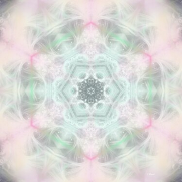 Digital Arts titled "Mandala 1409" by Stéphanie Menard, Original Artwork, Digital Painting