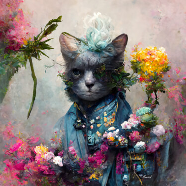 Digital Arts titled "CELESTUS CATISSIME…" by Stéphanie Menard, Original Artwork, AI generated image