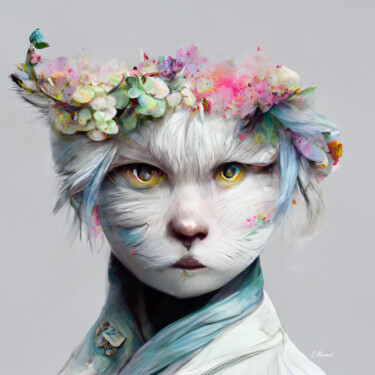 Digital Arts titled "CELESTUS CATISSIME…" by Stéphanie Menard, Original Artwork, AI generated image