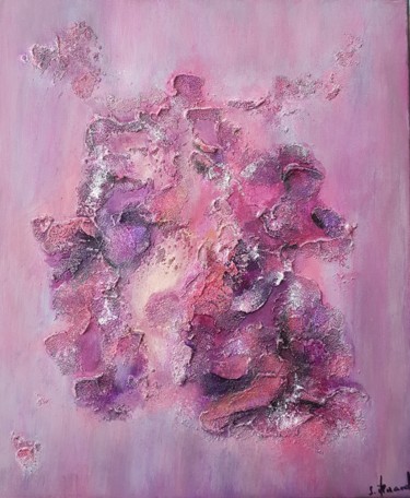Painting titled "Evaporation 88" by Stéphanie Menard, Original Artwork, Acrylic Mounted on Wood Stretcher frame