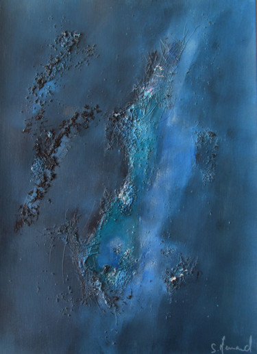 Painting titled "Evaporation 122" by Stéphanie Menard, Original Artwork, Acrylic