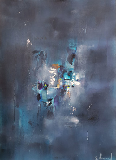 Peinture intitulée "Evaporation 123" par Stéphanie Menard, Œuvre d'art originale, Acrylique
