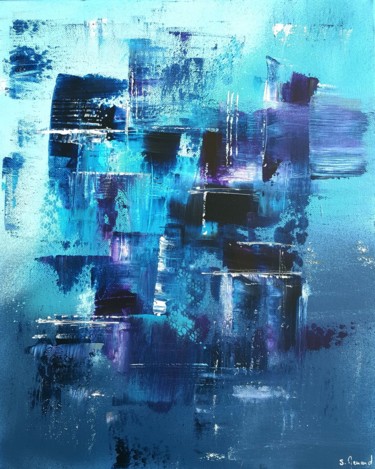 Painting titled "Evaporation 161" by Stéphanie Menard, Original Artwork, Acrylic