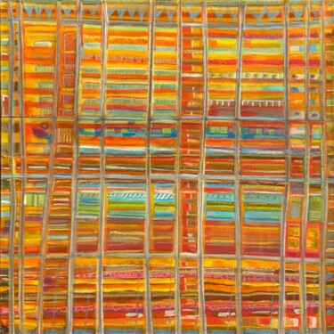 Pintura titulada "Time lines" por Stéphanie Pothier, Obra de arte original, Oleo Montado en Bastidor de camilla de madera