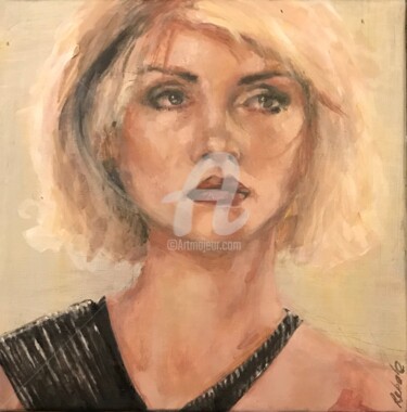 Painting titled "Debbie, dispo uniqu…" by Stephanie Rebato, Original Artwork, Oil