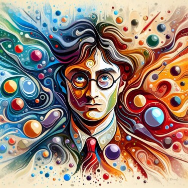数字艺术 标题为“Daniel Radcliffe” 由Stéphanie Roussel, 原创艺术品, 数字油画