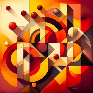 Painting titled "Go-Ishi" by Stéphanie Roussel, Original Artwork, Airbrush Mounted on Wood Stretcher frame