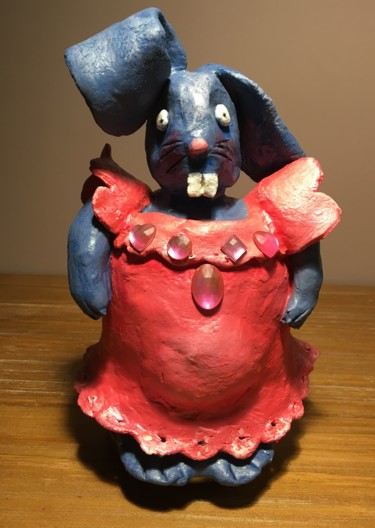 Sculpture titled "Lapine" by Stephanie Bernard, Original Artwork