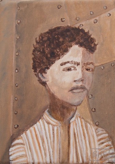Peinture intitulée "Jeune garçon" par Stéphanie Faivre, Œuvre d'art originale