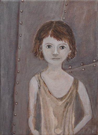 Peinture intitulée "Une jeune enfant" par Stéphanie Faivre, Œuvre d'art originale
