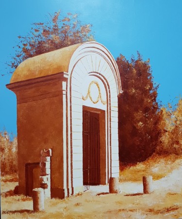 Peinture intitulée "La porte" par Stephanie Ledroit, Œuvre d'art originale, Acrylique
