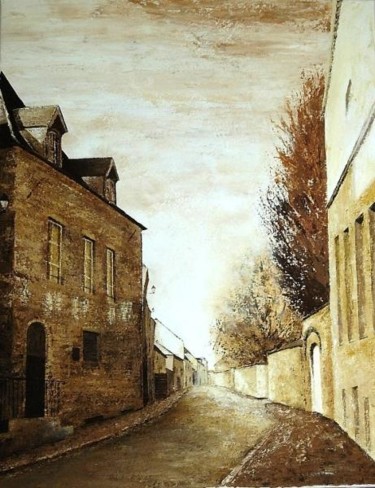 Peinture intitulée "rue provinoise" par Stephanie Ledroit, Œuvre d'art originale