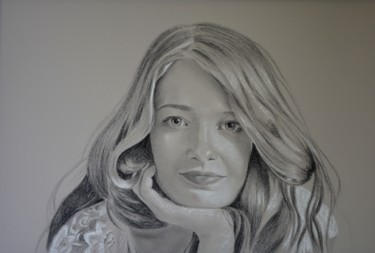 Drawing titled "Margaux" by Stephanie Ledroit, Original Artwork, Pastel