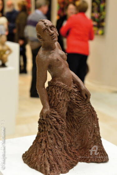 Sculpture titled "lii-no" by Stéphanie Mélusine, Original Artwork, Clay
