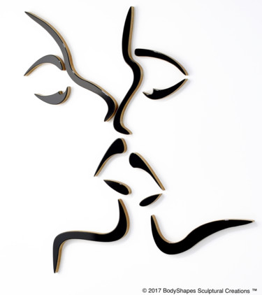 Sculpture titled "Eve's Kiss" by Stephen Born, Original Artwork, Wood