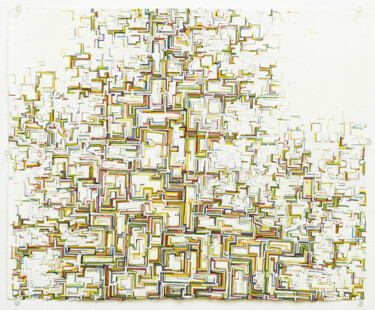 Картина под названием "The city becomes wh…" - Stephen Grossman, Подлинное произведение искусства, Гуашь