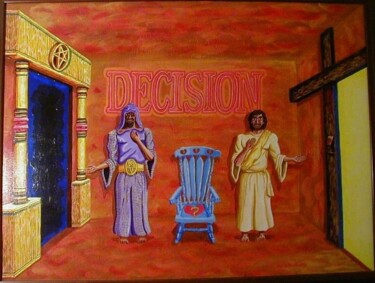 Painting titled "Decision" by Stephen J. Vattimo, Original Artwork, Oil