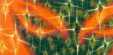 Peinture intitulée ""Inception Nebula"" par Stephen Mauldin, Œuvre d'art originale, Acrylique