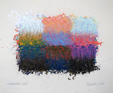 Pittura intitolato ""PREIMP 20C"" da Stephen Mauldin, Opera d'arte originale, Acrilico