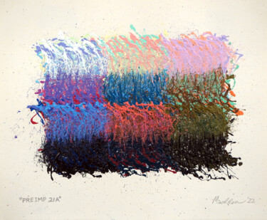Peinture intitulée ""PREIMP 21A"" par Stephen Mauldin, Œuvre d'art originale, Acrylique