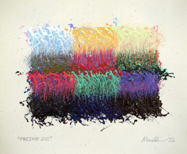 Peinture intitulée ""PREIMP 21C"" par Stephen Mauldin, Œuvre d'art originale, Acrylique