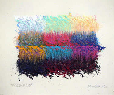 Pittura intitolato ""PREIMP 21D"" da Stephen Mauldin, Opera d'arte originale, Acrilico