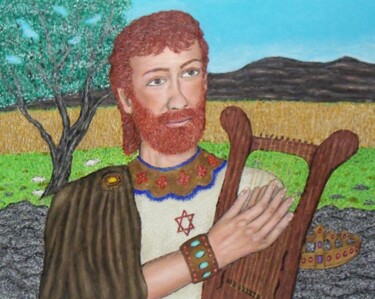 Malarstwo zatytułowany „King David” autorstwa Stephen Warde Anderson, Oryginalna praca, Akryl