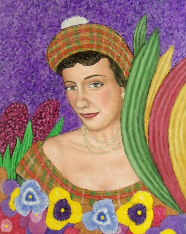 Pintura titulada "Jane Griffiths" por Stephen Warde Anderson, Obra de arte original, Acrílico Montado en Otro panel rígido