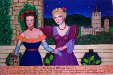 Peinture intitulée "Spell of Milova Cas…" par Stephen Warde Anderson, Œuvre d'art originale, Acrylique Monté sur Panneau de…