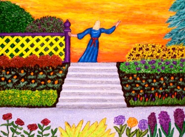 Painting titled "Beyond the Garden" by Stephen Warde Anderson, Original Artwork, Acrylic